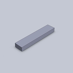 Profiles pleins rectangulaires PVC
